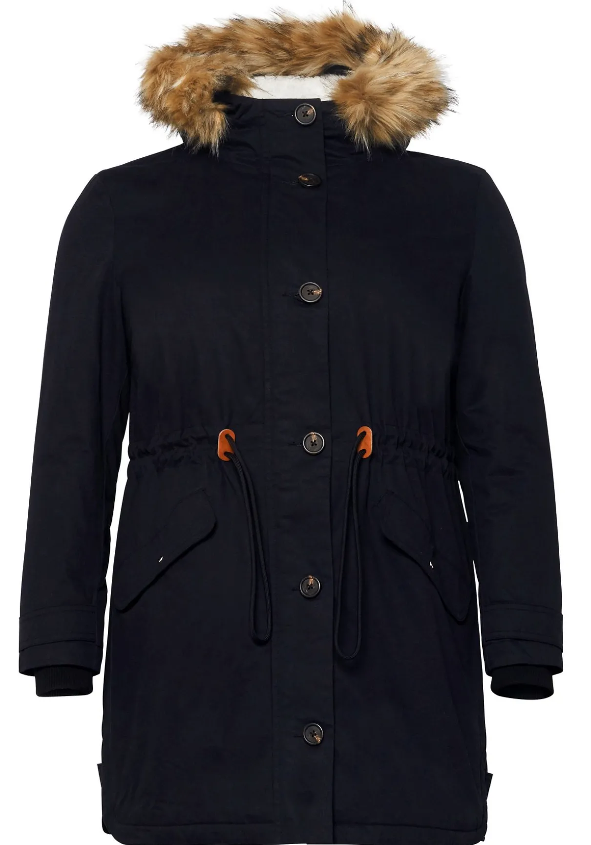 Parka mit Kapuze und Teddyfutter