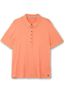 Poloshirt mit Metall-Druckknöpfen