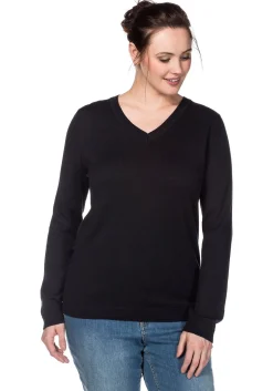 Pullover aus Feinstrick mit V-Ausschnitt