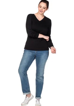 Pullover aus Feinstrick mit V-Ausschnitt