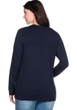 Pullover aus Feinstrick mit V-Ausschnitt