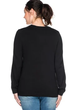 Pullover aus Feinstrick mit Rundhalsausschnitt