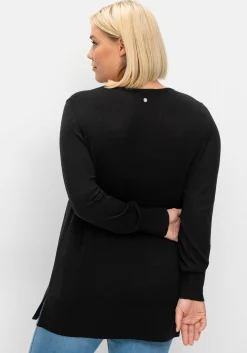 Pullover aus leichtem Strick, mit V-Ausschnitt