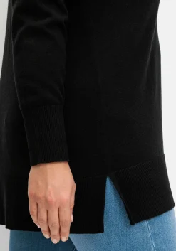 Pullover aus leichtem Strick, mit V-Ausschnitt