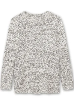 Pullover aus meliertem Effektgarn