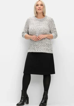 Pullover aus meliertem Effektgarn