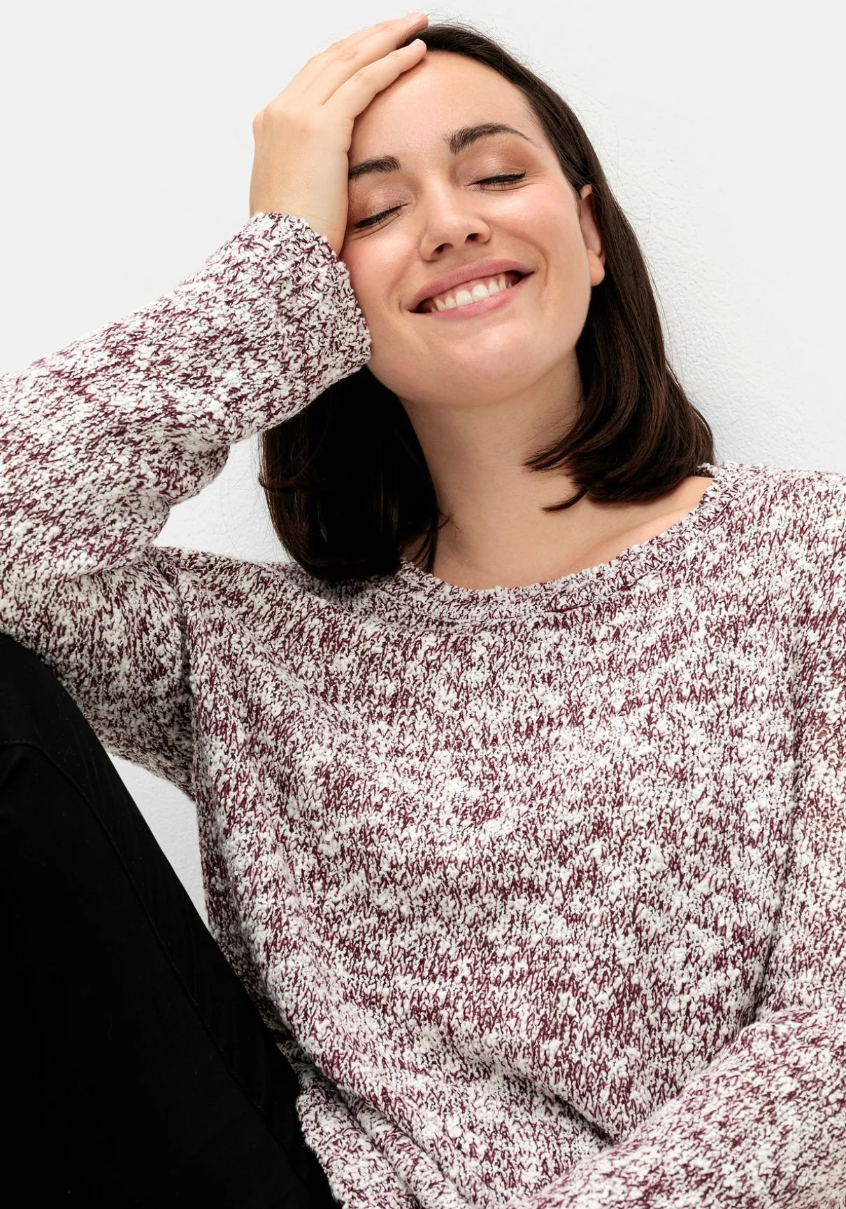 Pullover aus meliertem Effektgarn