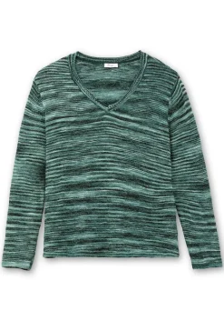 Pullover in Flammgarn-Struktur