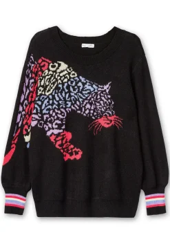 Pullover mit Animalmotiv und Ballonärmeln