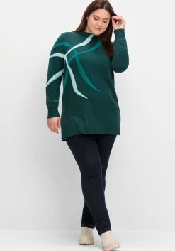 Pullover mit Flauschgarn-Intarsien