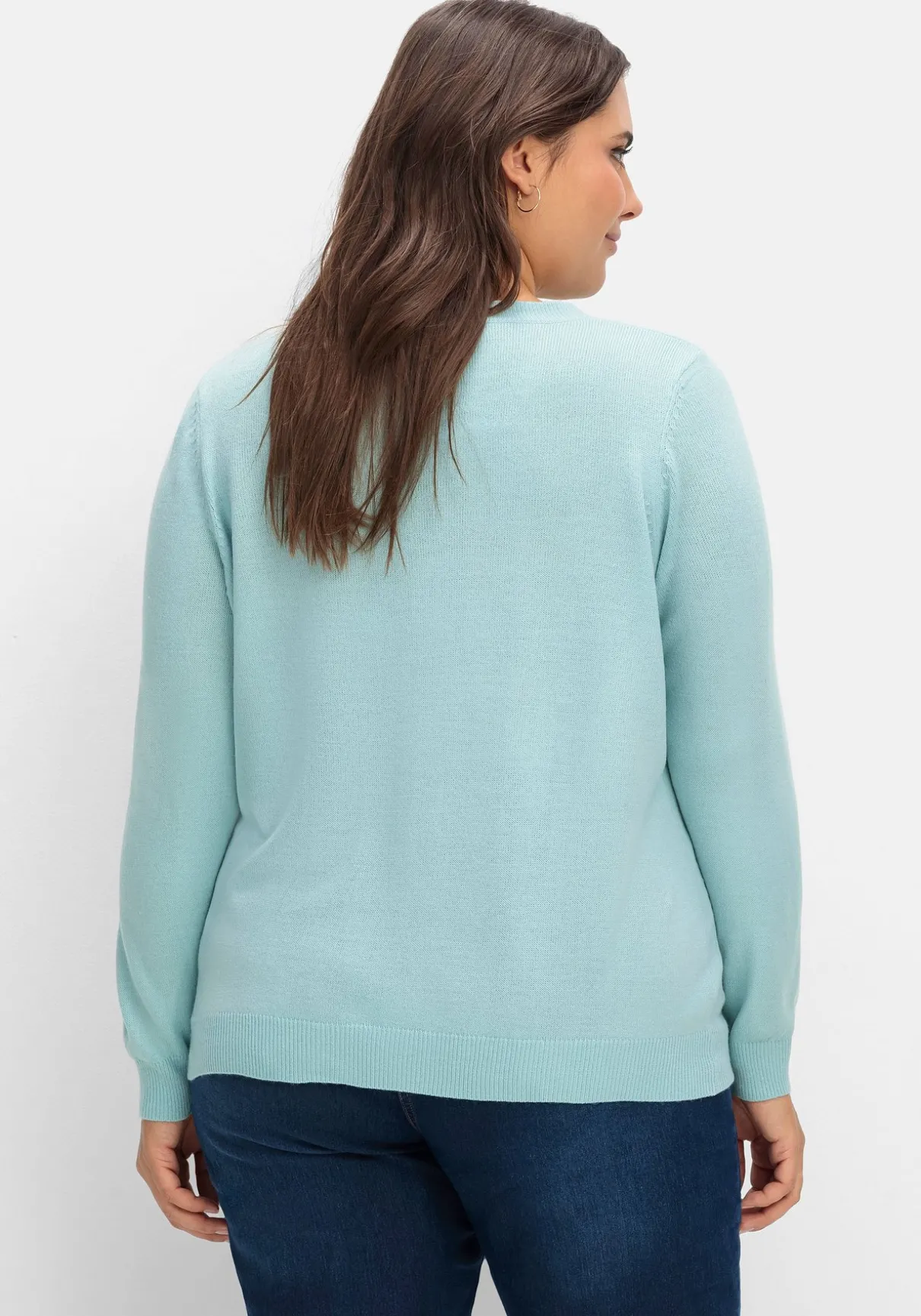 Pullover mit gerippten Abschlüssen