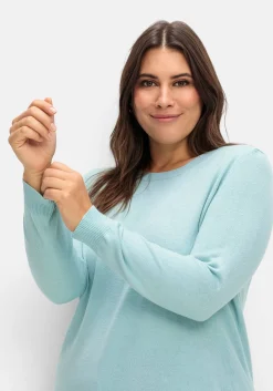 Pullover mit gerippten Abschlüssen