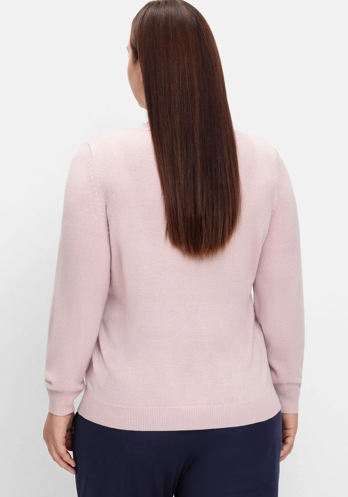 Pullover mit gerippten Abschlüssen