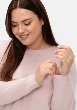 Pullover mit gerippten Abschlüssen