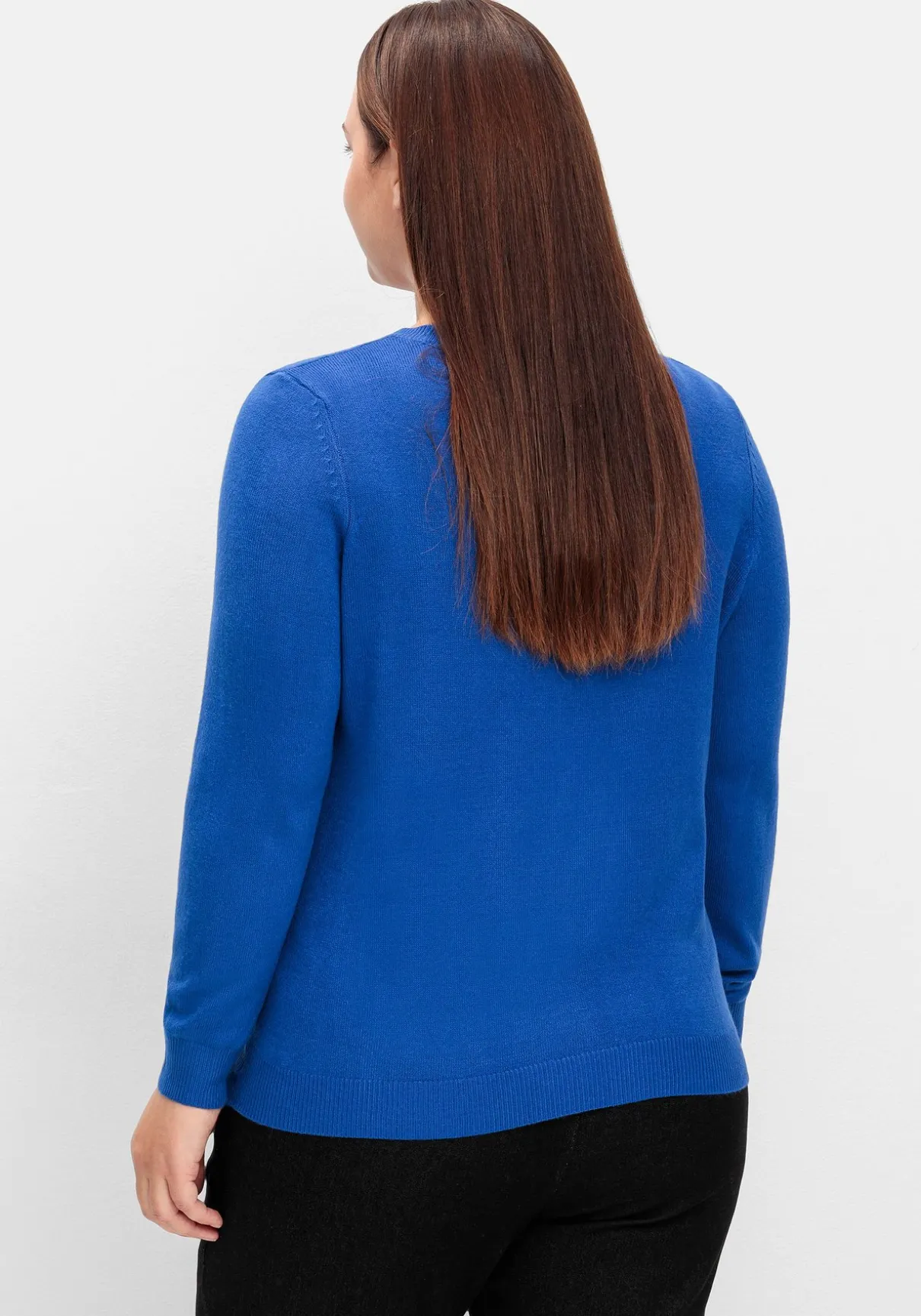 Pullover mit gerippten Abschlüssen