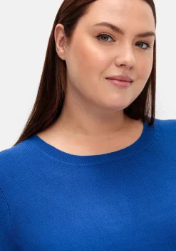 Pullover mit gerippten Abschlüssen