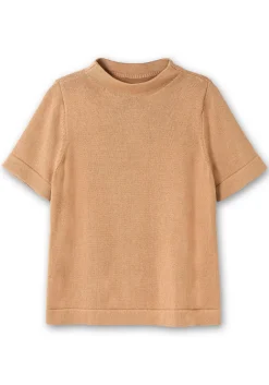 Pullover mit Halbarm und Stehkragen