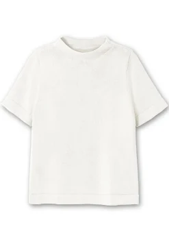 Pullover mit Halbarm und Stehkragen