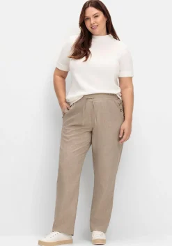 Pullover mit Halbarm und Stehkragen