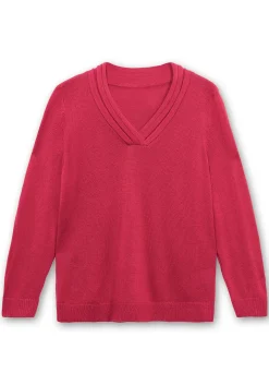 Pullover mit raffiniertem V-Ausschnitt