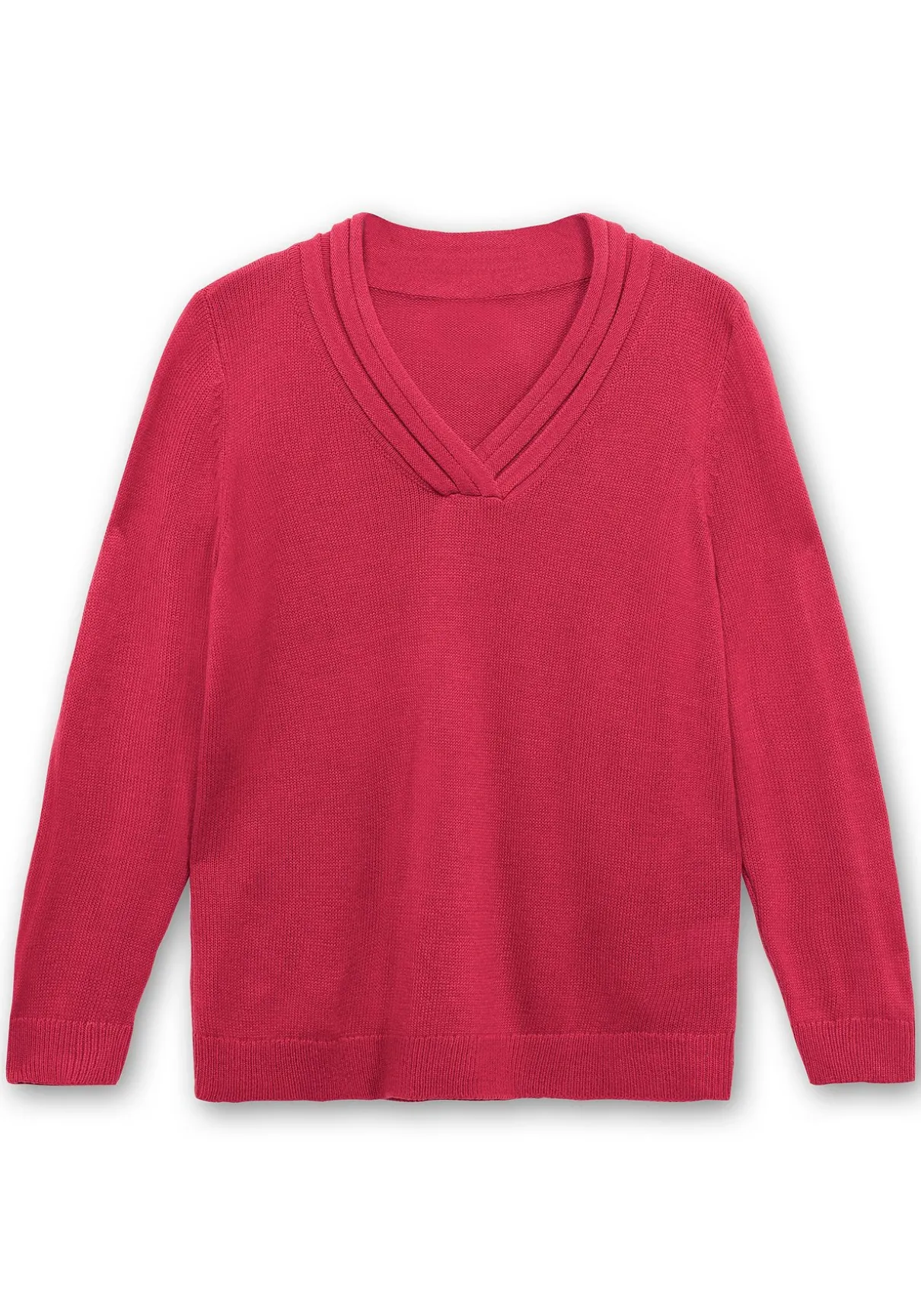 Pullover mit raffiniertem V-Ausschnitt