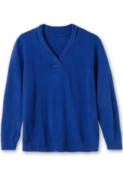 Pullover mit raffiniertem V-Ausschnitt