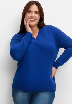 Pullover mit raffiniertem V-Ausschnitt