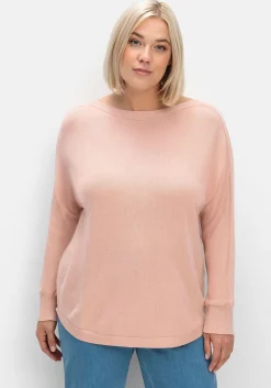 Pullover mit U-Boot-Ausschnitt