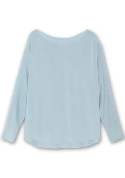 Pullover mit U-Boot-Ausschnitt