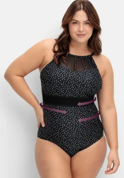 Raffinierter Badeanzug mit Shaping-Effekt