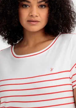 Ringelshirt mit Kontrastdetails