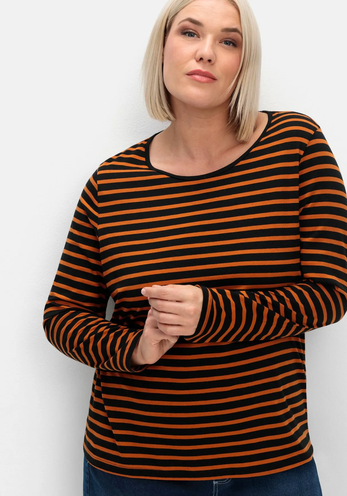 Ringelshirt mit Rundhalsausschnitt