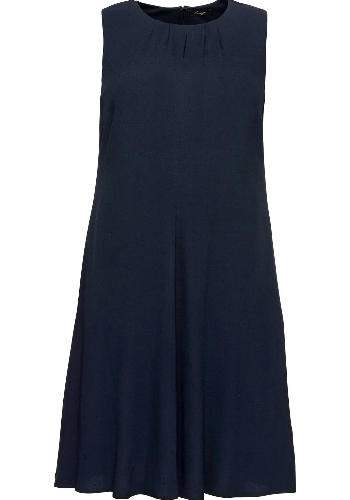 Ärmelloses Cocktailkleid mit Falten-Detail