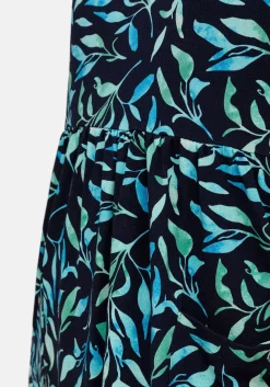 Ärmelloses Jerseykleid mit Fronttaschen