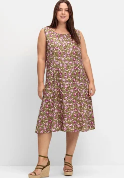 Ärmelloses Kleid mit Blumenprint