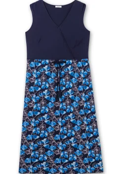 Ärmelloses Maxikleid in Wickeloptik