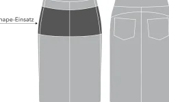 Rock mit Bodyforming-Effekt