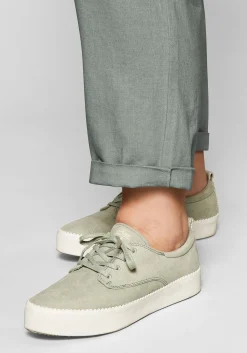 Schlupfhose im Leinen-Mix.