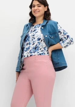 Schmale Bengalin-Schlupfhose mit dekorativem Bund