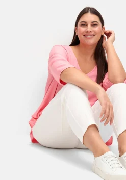 Schmale Bengalin-Schlupfhose mit dekorativem Bund