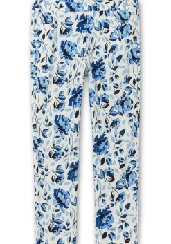 Schmale Bengalin-Schlupfhose mit Blumendruck