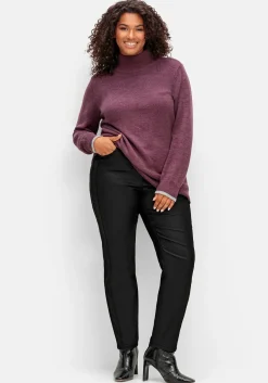 Schmale beschichtete Thermohose, innen angeraut