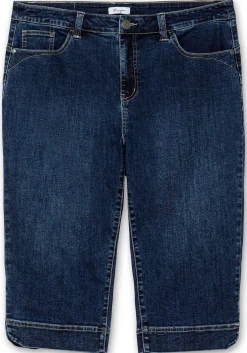 Schmale Caprijeans mit Push-up-Effekt, ultraflexibel