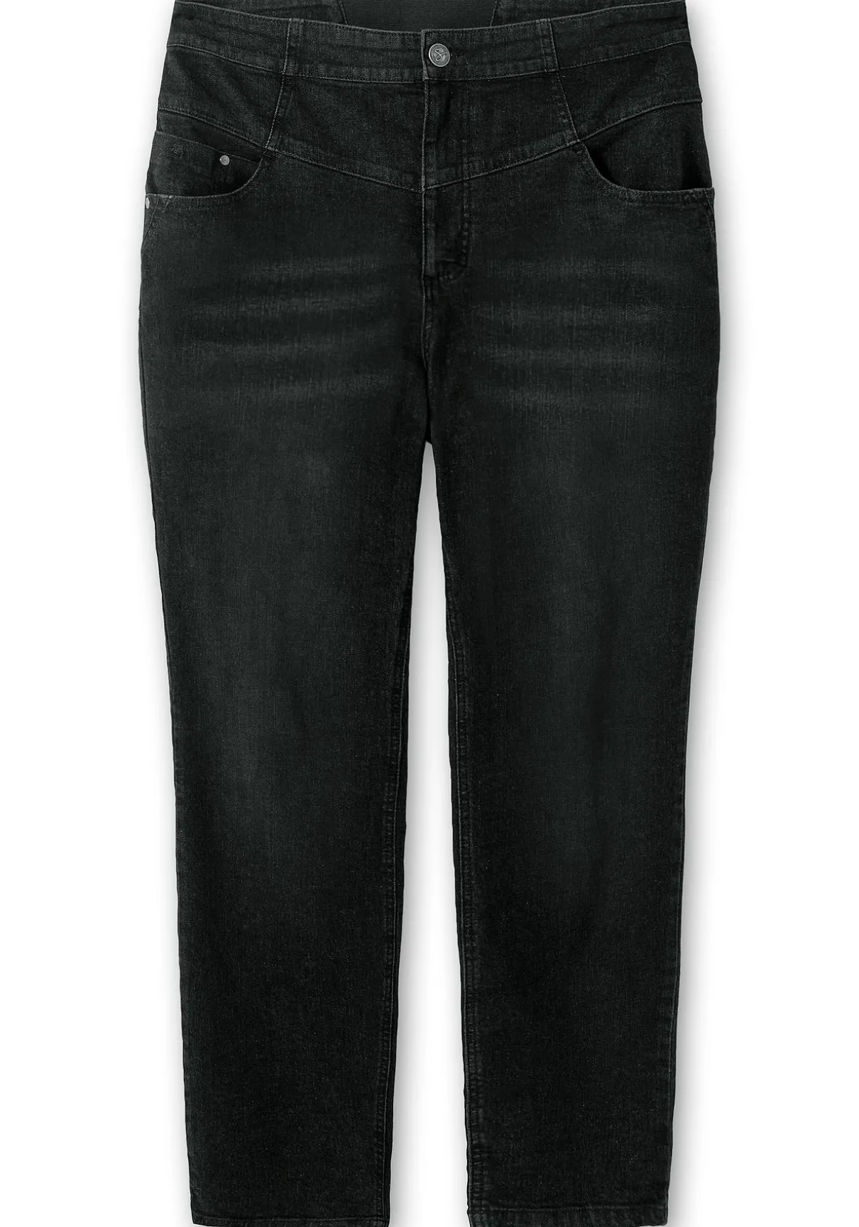 Schmale High-Waist-Jeans in Curvy-Schnitt ANNE