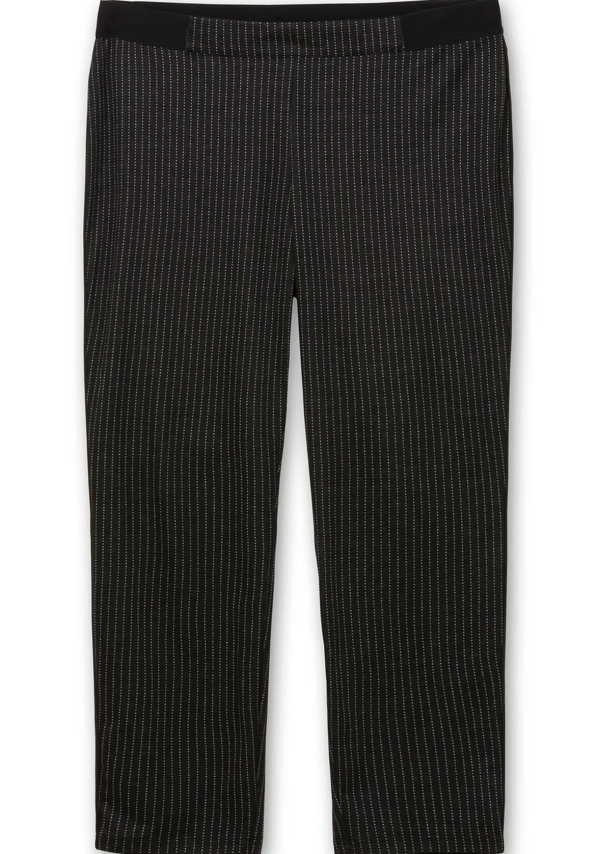 Schmale Hose mit grafischem Muster und Stretchbund