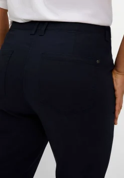 Schmale 7/8-Hose mit Gummibund