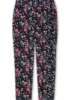 Schmale Hose mit Gummibund und Blumenprint