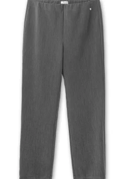 Schmale Hose mit Schlupfbund, in melierter Optik