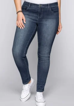 Schmale Jeans im Curvy-Schnitt SUSANNE