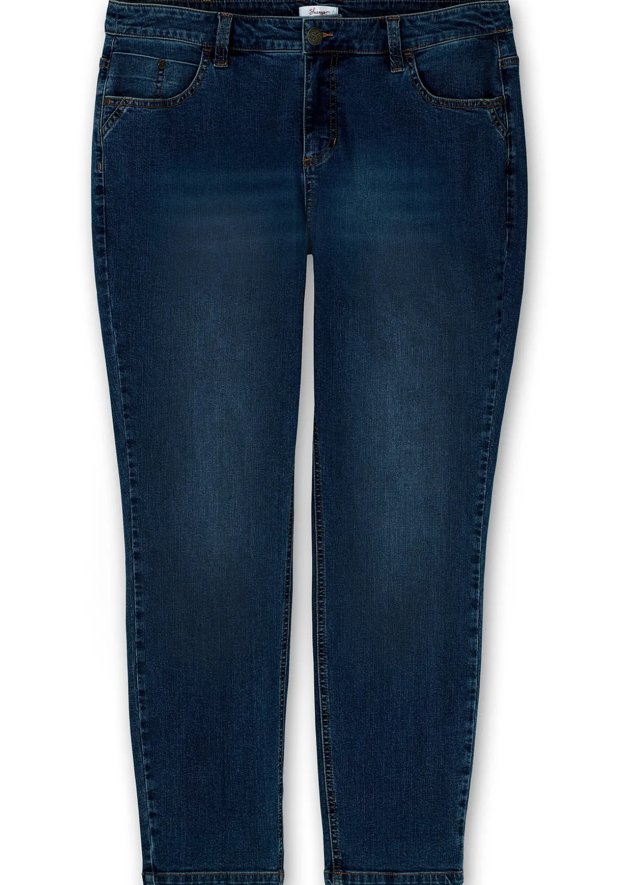 Schmale Jeans in Curvy-Schnitt PIA, in 5-Pocket-Form